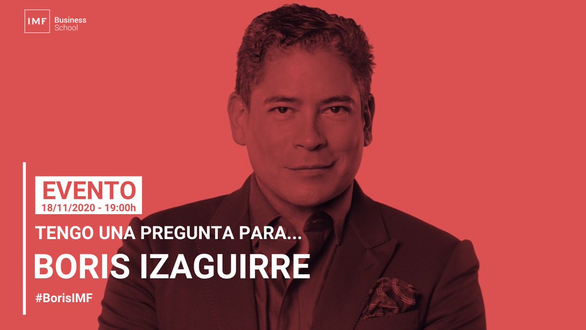 imf_education's tweet photo. #EVENTOS ¿Qué pregunta le harías a @Borisizaguirre? 

🔵 Tienes la oportunidad de realizarle la que desees participando en este evento ¡conoce todos los detalles aquí! 👉 https://t.co/ukWCmWhxsF

#borisIMF https://t.co/UhH0UuB7v1