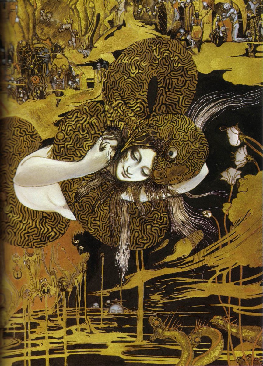 Some of the more explicitly Klimt-y Amano