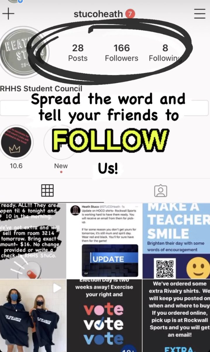 Don’t forget, we’re on the gram!!! Tell all the Hawks you know to follow us!