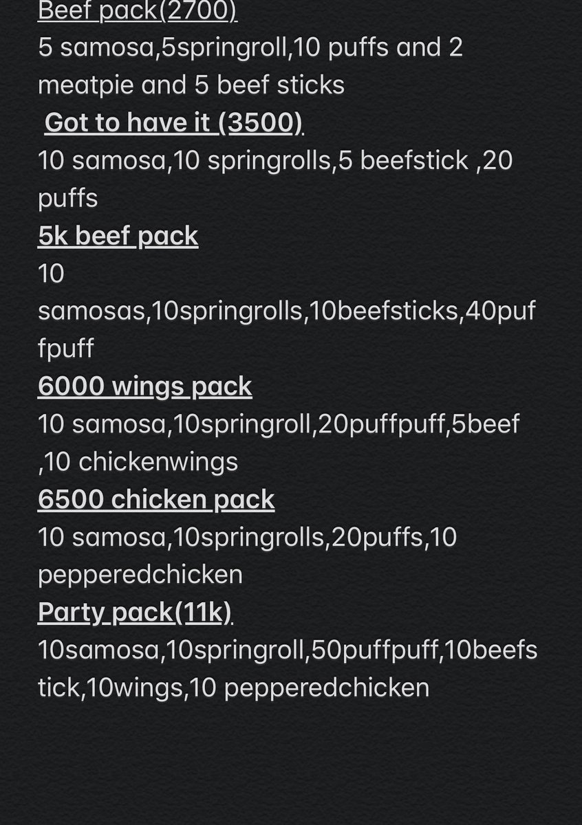 smallchopsabuja's tweet photo. We are taking orders for tmrrw😋😋 call 07069260697 or ig @small_chops_abuja https://t.co/5BysGfkas0