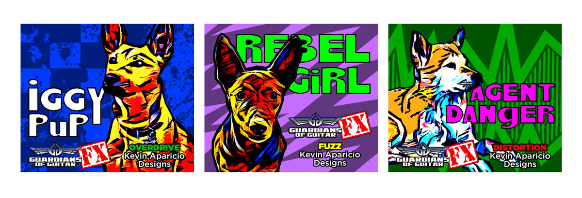 GET READY TO HOWL! Coming soon — <a href="/GuardiansGuitar/">Guardians of Guitar</a>  is thrilled to announce a partnership with Tulpa FX to produce a trio of "Punk-Rock Pup" pedals designed by the talented Kevin Aparicio. Watch this space for more info. Ruff-ruff!