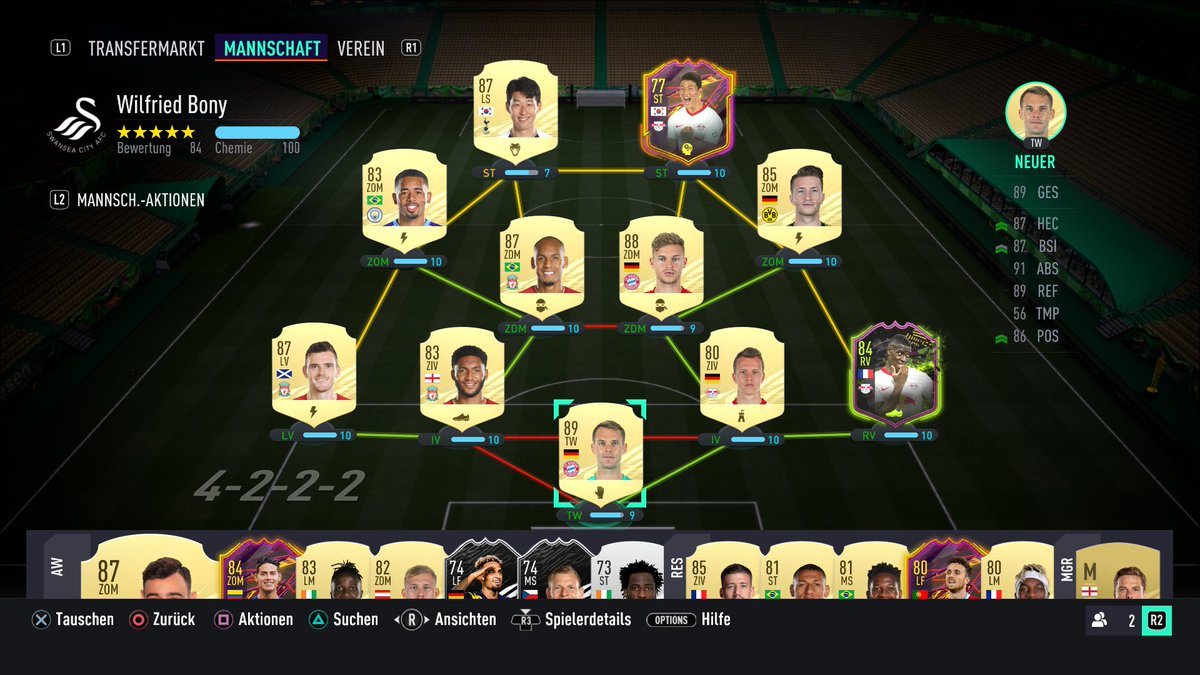 Ivan84226743's tweet photo. #Sheeshteam #PS4share Hey Yaya und Comunity ich habe 80k Budget und trade sind nur Kimmich, Neuer und Robertson. Würde mich sehr über Verbesserungen freuen. Danke schon im voraus https://t.co/PBg2jMJt1d