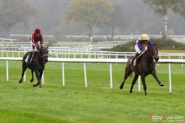 Chic cheval ce 💜Zoffany Bay💜il s’impose aujourd’hui sur l’hippodrome de Fontainebleau sous la selle de @charlyprichard ! Mardi pluvieux ☔️... mais mardi heureux 😍bravo à son entourage @SelectRacing ! Et un petit mot pour féliciter son cavalier du matin Nicolas ! Merci à tous !