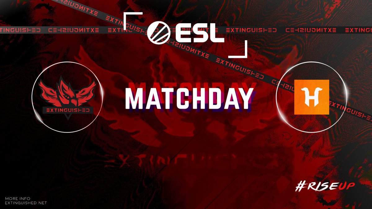 TExtinguished's tweet photo. First match of the day against @Hound_Esports is about to start. We kick it off with Vertigo.

🖥️https://t.co/Ya1fYA1znn

#RiseUp https://t.co/UIynxzUFYW