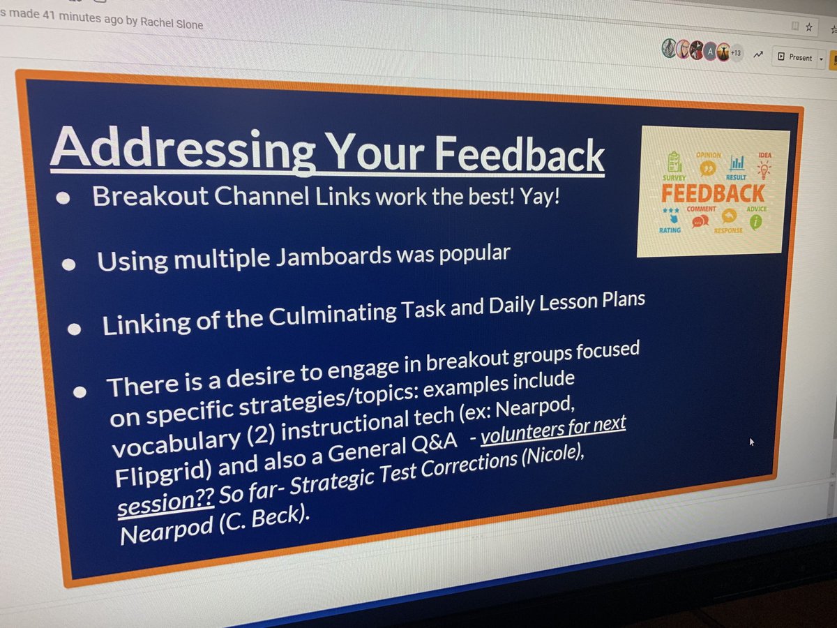 Always appreciate honest feedback to ⁦<a href="/CDLocps/">Curriculum and Digital Learning</a>⁩ team. It helps us meet your needs and ensure your time with us is valuable. ⁦@PVillalba_OCPS⁩ ⁦<a href="/JamesRusso_OCPS/">Dr. James Russo</a>⁩ #ImpactCDL