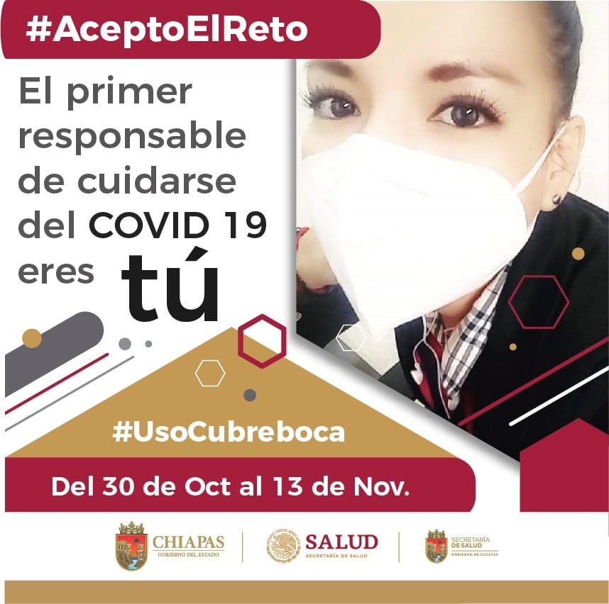 anigamboaa's tweet photo. Por el bienestar de todas y todos, usa en forma correcta el #Cubreboca.
Súmate a la Campaña  #AceptoElReto.
#UsoCubreboca y juntos vamos a cuidarnos. #ChiapasEsMásFuerte #DSVII #Tapachula #AG @JurisdiccionVII https://t.co/qo8LXYDPYO