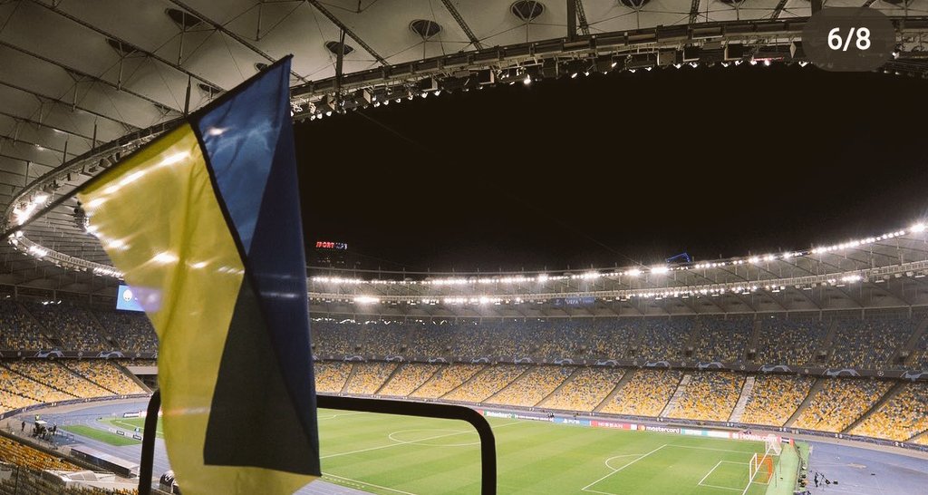 Es hermoso de verdad el estadio donde hace de local FC Shakhtar, el equipo GIGANTE de Ucrania. 🧡🇺🇦