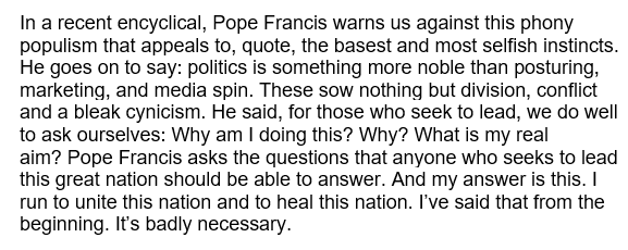 ddale8's tweet image. What Biden said is on the left. The Trump campaign's version of the quote is on the right.