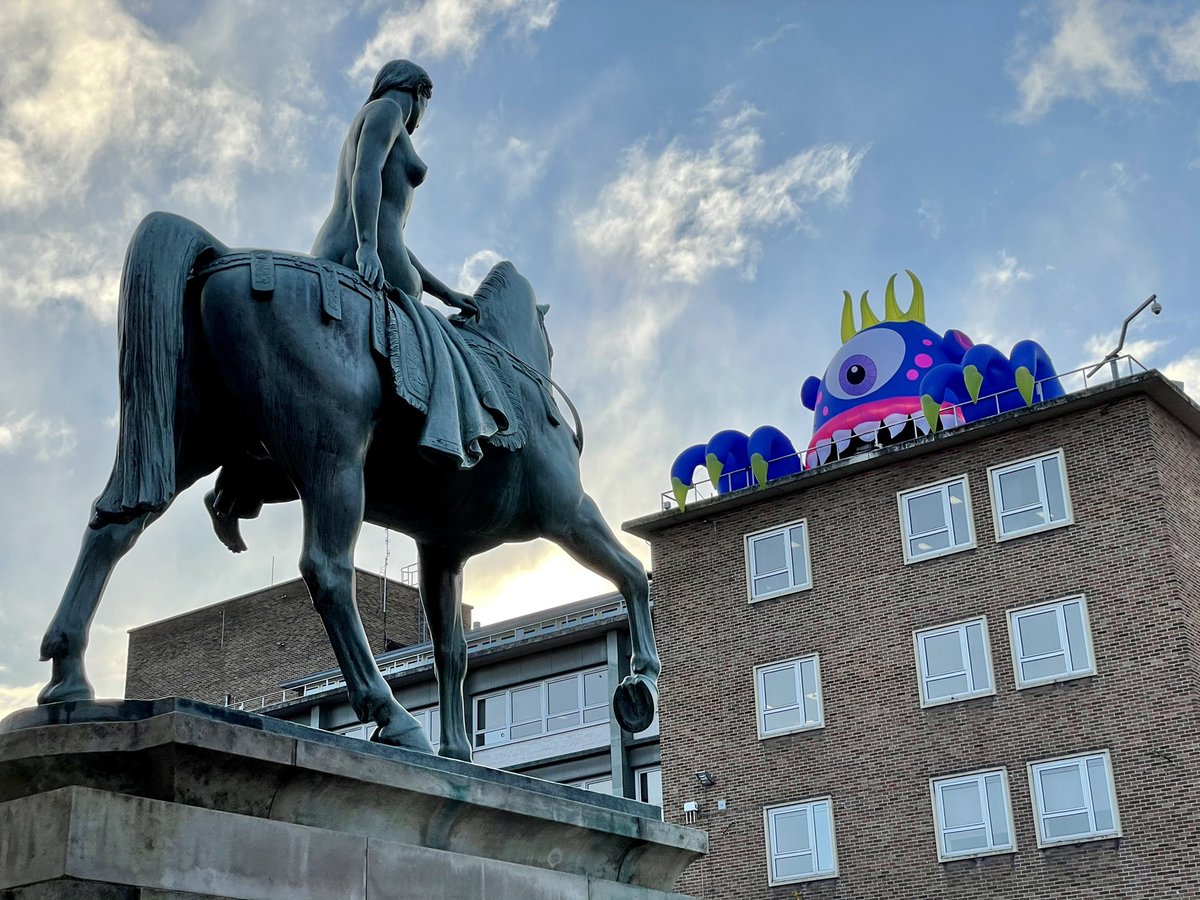 grahamtait's tweet photo. More #Covmonsters!👹👾 #filthyluker @visit_coventry @coventrycc @CovCityCentre #RediscoverYourCoventry #CoventryMoves https://t.co/GVBXGyn7Df