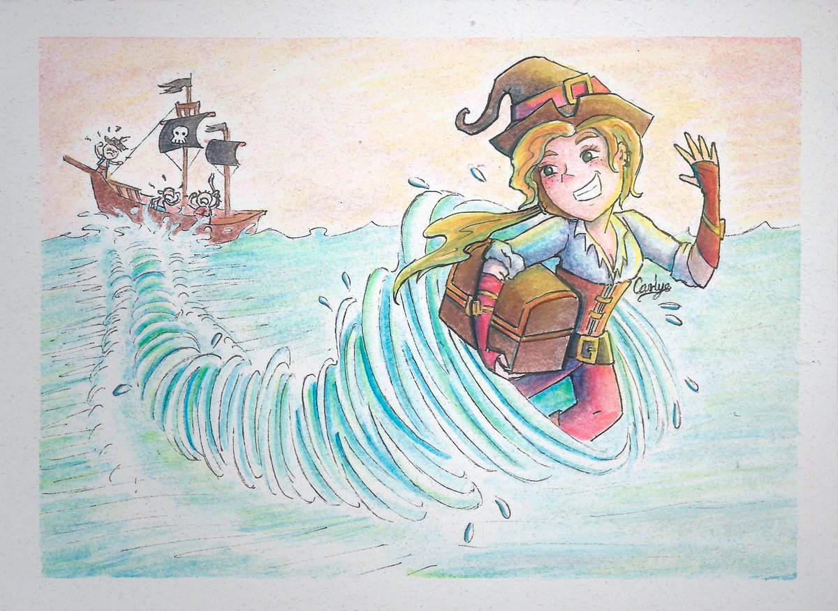 ArtCarlyB's tweet photo. 💧 #Day25 - Pirate
Hacer remolinos es un reto XDU
https://t.co/8SBxL8bcqB
#witchtober #witchtober2020 #bluajitober #drawingchallenge #octoberchallenge #watercolor #watercolorpainting #ink #waterwitch #water #witch #pirate #swirl #elementalwitch #art https://t.co/prsBe4lu6d
