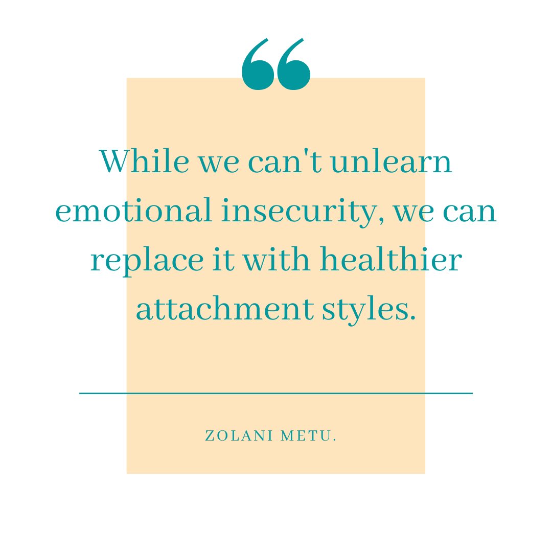 5 ways to learn new attachment styles: 1. Creating a coherent narrative about past and present experiences. 2. Intentionally choosing a life partner with a secure style of attachment. 3. Learning new hyper-activation and deactivation strategies when we feel neglected/rejected