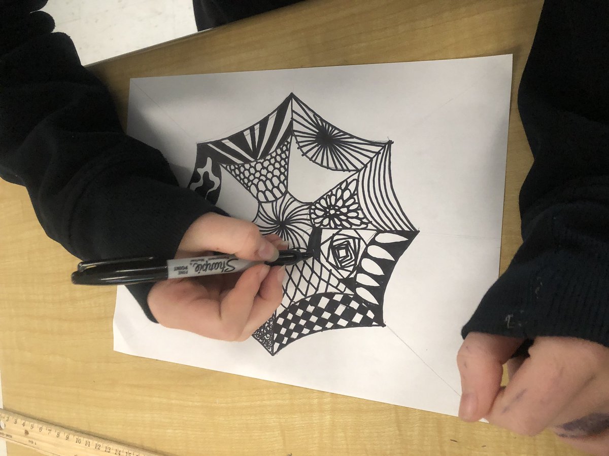 FraserEight8's tweet photo. Learning about classical music and doing zentangles. https://t.co/AdXJI1v8qj