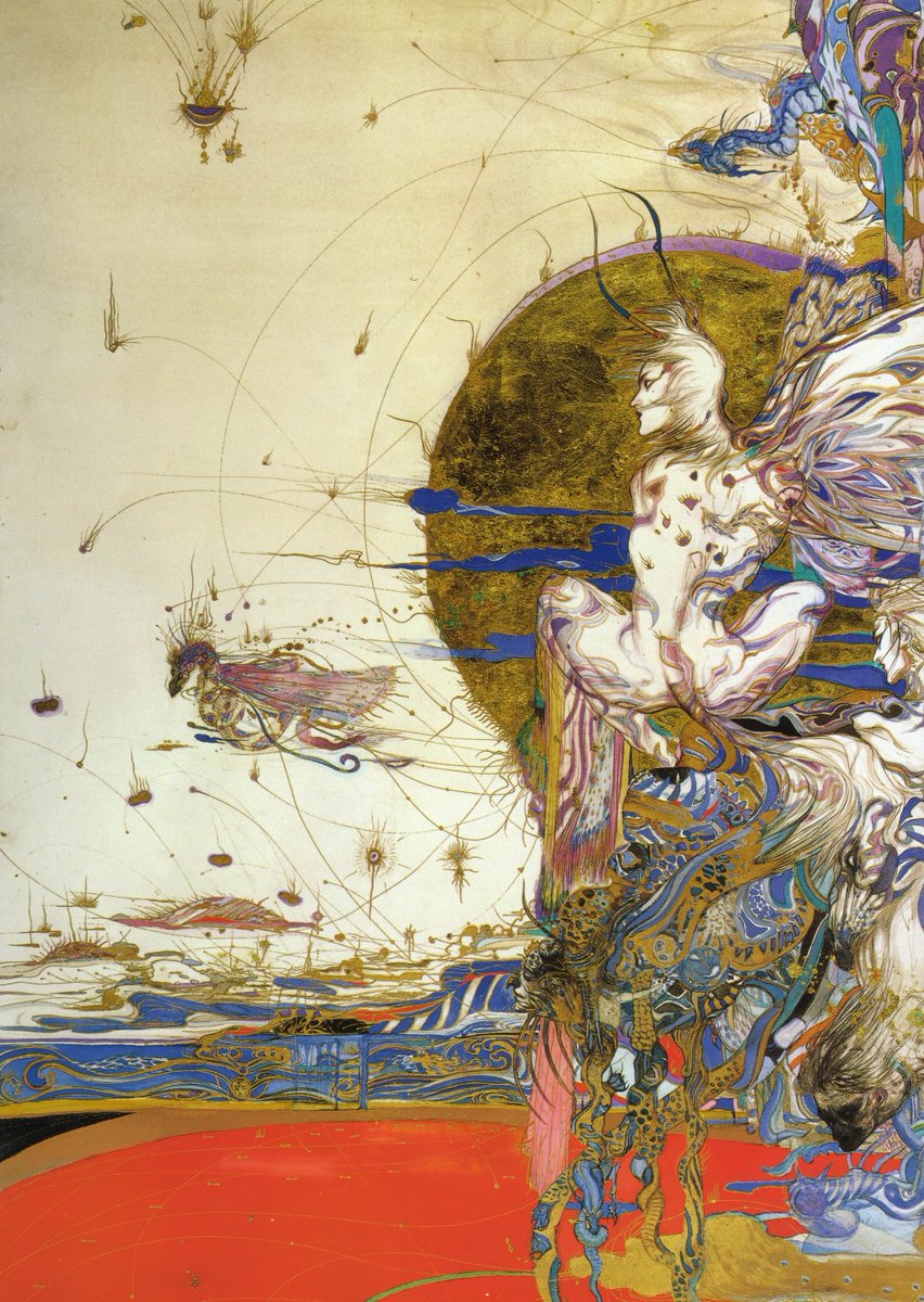 Some scans of harder-to-find Japanese art book images to dispel feverish and monotonous election vibes. Starting off with some Amano.