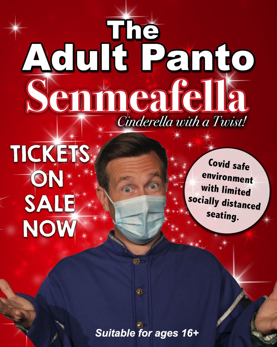 ADULT PANTO is back and covid safe! Tickets are selling for this year's show which opens in #Hitchin on Wed 25th Nov. Space is limited so book now! Payment in advance although we can transfer your booking if you are unable to attend due to covid. ticketsource.co.uk/themarkettheat…