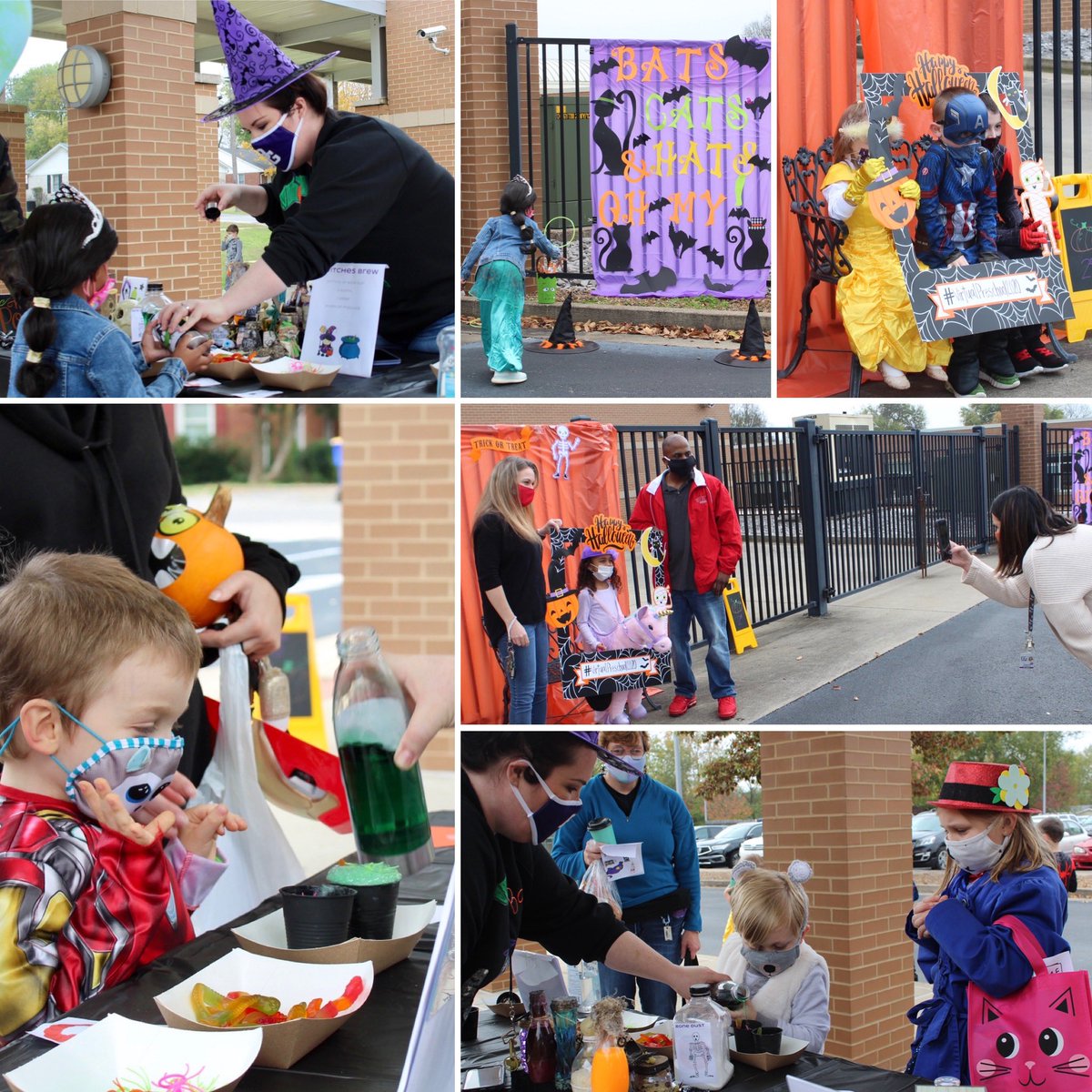 Pumpkins, treats, photos, games and even a bubbling witches brew! Virtual Academy Preschool students and families enjoying Halloween fun this afternoon at <a href="/T_C_Cherry/">TC Cherry Elementary</a>.