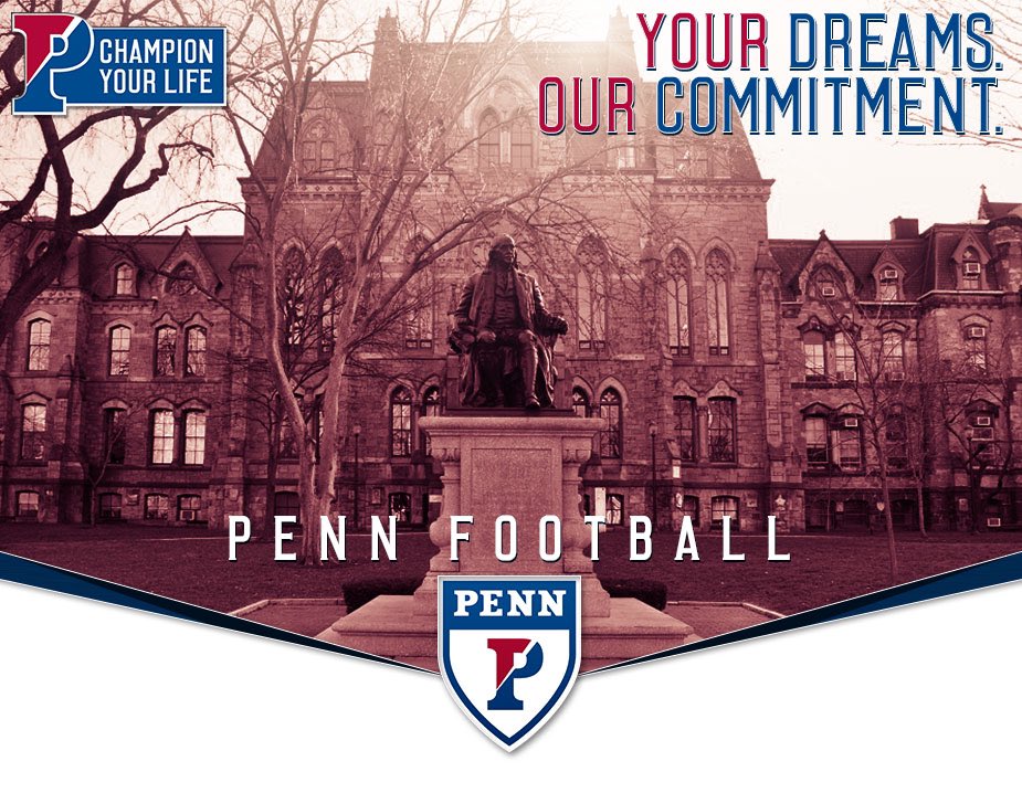 EthanMHiester's tweet photo. Thank you to @CoachPriore and @PENNfb for showing constant love! #PennFB https://t.co/92nLfcXUT2