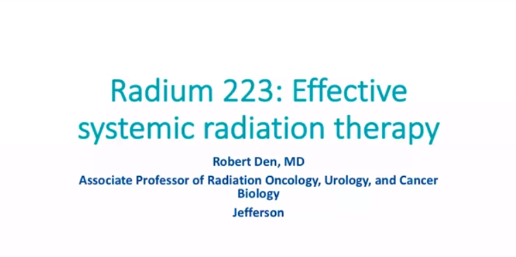 DrSpratticus's tweet photo. Dr. Robert Den breaks down the role of Radium-223 for patients with PCa
@RobertDen6 https://t.co/x44ajHURxX
