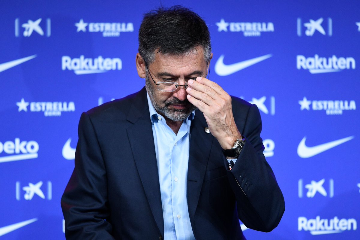 TransferNews's tweet photo. BREAKING: Barcelona president Josep Bartomeu is resigning https://t.co/HPqIIr1kpH