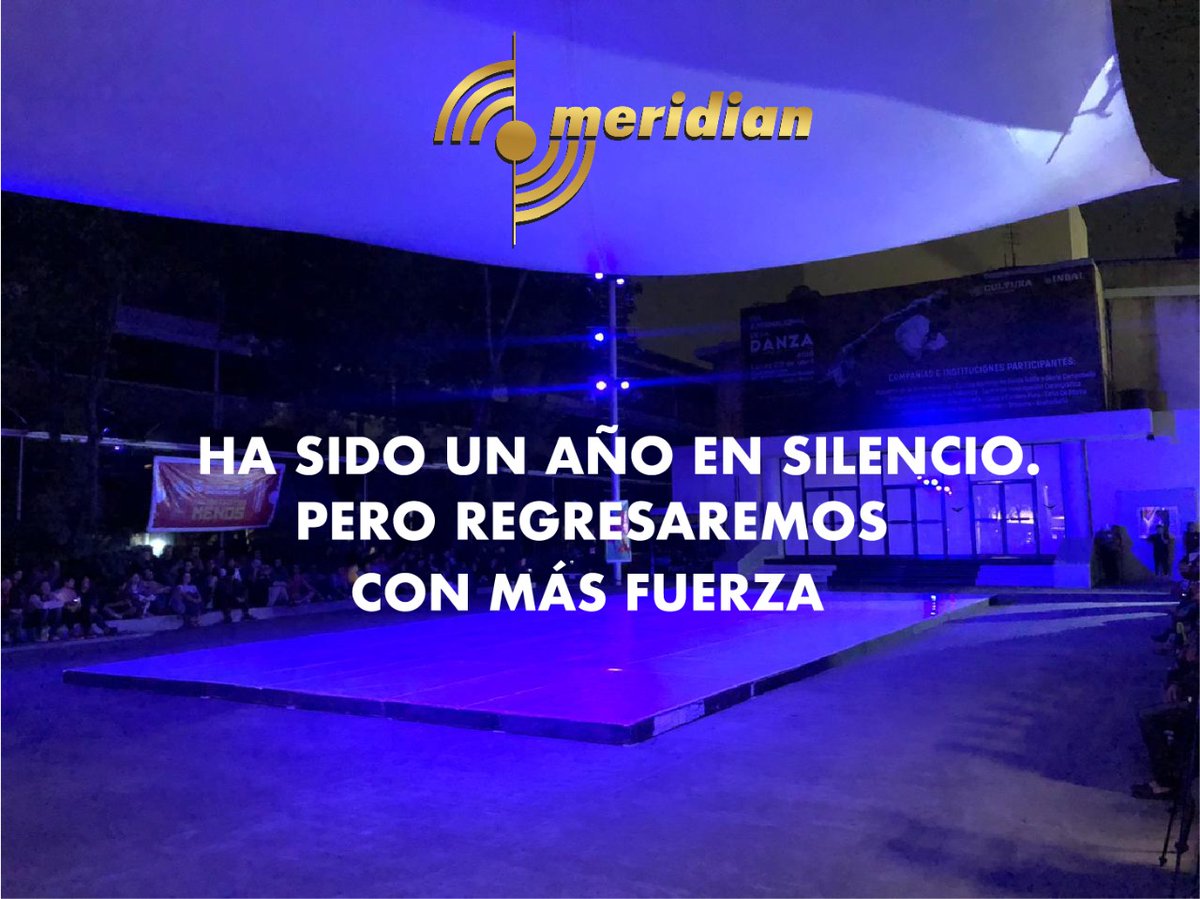 La pandemia nos silenció, pero regresaremos con más fuerza. Porque el show debe continuar. #meridianproaudio #respondiendoatuconfianza.