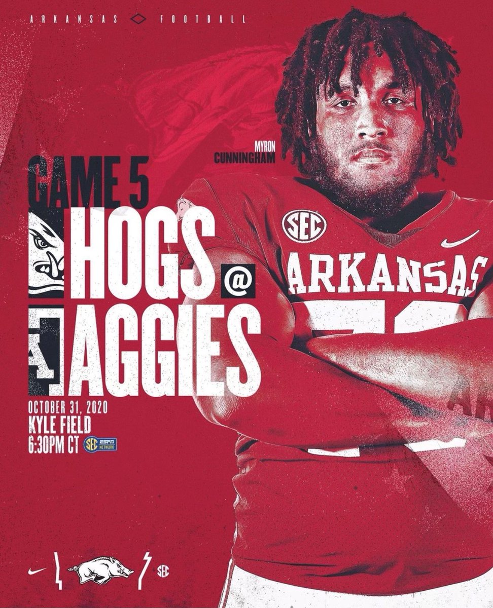 WashingtonCoAR's tweet photo. Welcome to the weekend, Washington County! Who's ready to call those hogs tonight? Good luck, Razorback Football. Beat the Aggies! https://t.co/ctV8ieNOSA