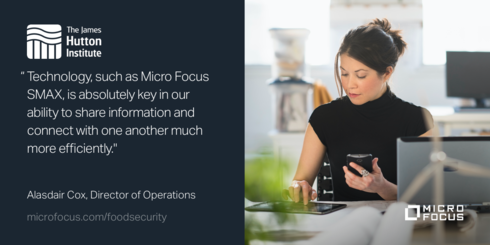 MicroFocus's tweet image. We are proud to be supporting @JamesHuttonInst's life-changing scientific work to resolve global challenges related to sustainable use of land and natural resources with @MicroFocus #SMAX! Check it out:
ms.spr.ly/6014T4zbQ #CustomerSuccess