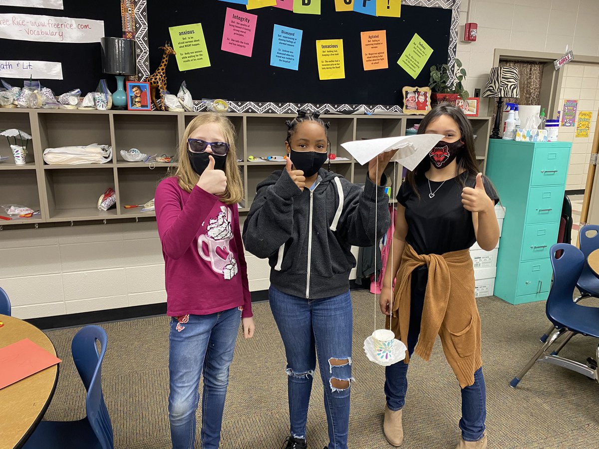VPA_ACE's tweet photo. ACE students trying to save their baby spiders with their STEM Spider Parachutes!!🕷🕸#caneclassroom #vparocks https://t.co/xIrQUGsLQI