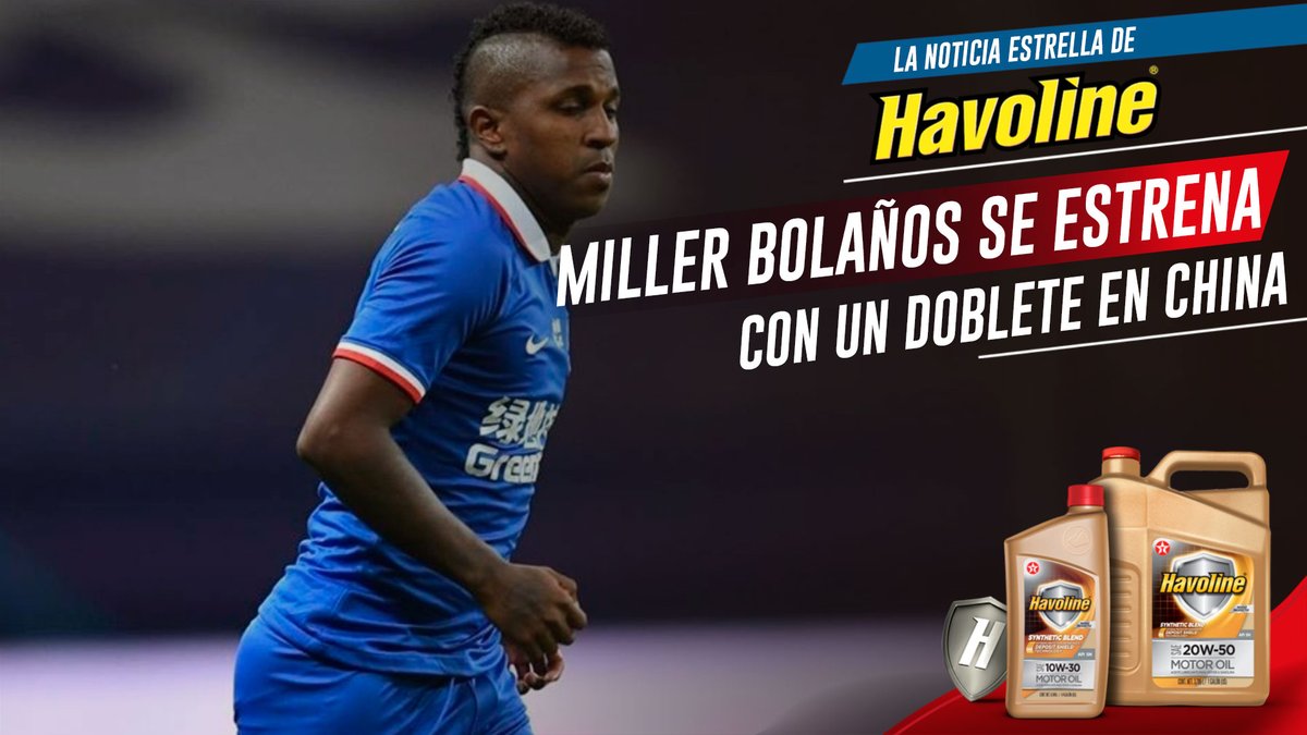 RadioDibluFM's tweet photo. 💥¡DEBUTÓ EN LAS REDES!💥

Miller Bolaños marcó un doblete (el primer tanto fue de tiro libre) con el #ShangháiShenhua, en la victoria 3-1 ante #ChongqingLifan, en la zona de definición del quinto al octavo puesto en la #SuperLigaChina.

#LaNoticiaEstrellaHavoline

#HechosParaTi https://t.co/eYadMFqjvQ