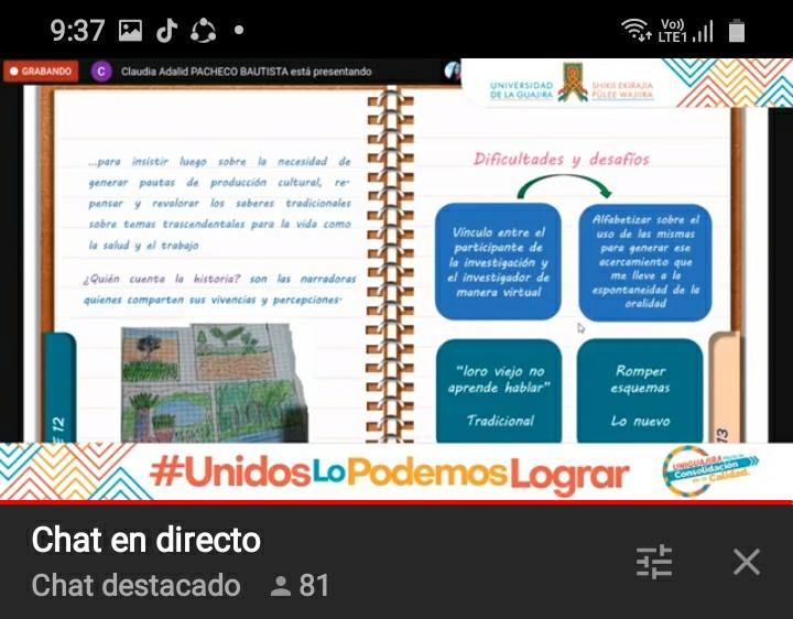 MaraIsabelGavi7's tweet photo. Dificultades y desafíos, aquí podrán encontrar algunos dichos 
@UniLaGuajira 
@jaroldiazc 
@InecTIC 
@contextomulticulturales https://t.co/pWX3PYPUGq