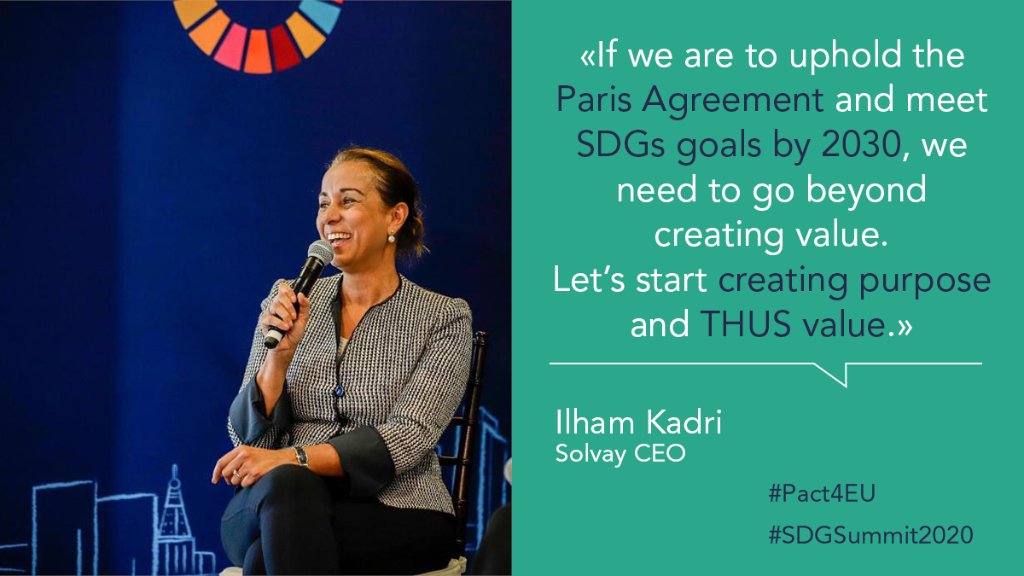SolvayGroup's tweet photo. Solvay CEO, @Kadriilham, inaugurated @CSREuropeOrg’s #SDGSummit2020 👏Launching the European Pact for Sustainable Industry to accelerate the integration of #SDGs by 2030.
#Pact4EU https://t.co/J5Nfxatg6M