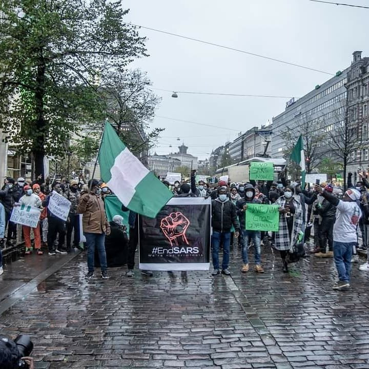 #EndSARS protest in Helsinki, Finland
(📸: <a href="/wealthyshezzy/">Wealthyshezzy1™ SEO Specialist</a> )