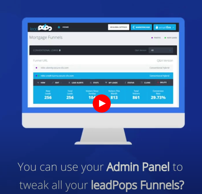 leadPopsInc's tweet photo. Did you know that you can customize your Lead Funnels to get even more conversions? 

With your Admin Panel, you get complete control over your leadPops Funnels!

Book a demo to learn about your Admin Panel today.

https://t.co/JLqytAAJUR

#TakeBackYourLeads #LeadFunnels https://t.co/MSb3kJFPjM