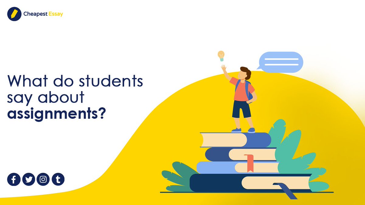 CheapestEssay's tweet photo. What do students say about #assignments? ✍️
Having a problem with your Homework? #CheapestEssay offers affordable #AssignmentWritingService online! https://t.co/mOfh6lOp0D get a 15% off on your first order, link in our bio! 😎
#AssignmentWritingHelp #TopAssignmentExperts https://t.co/CBwVPRJTqc