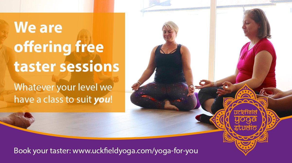 #Yoga is so versatile! With so many styles to choose from, we want to give you the chance to have a go at something new.

That’s why we are offering free taster sessions at our studio in #Uckfield.

Book your taster session here: ow.ly/vuWL50BFzxc