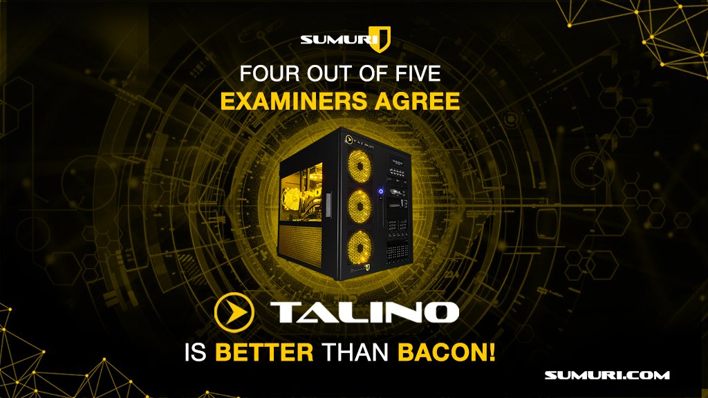 SUMURIForensics's tweet image. Unbelievable as it may seem, but 4 out of 5 forensic examiners agree that #TALINO outperforms bacon on processor speed, options, build quality and support. Contact us today at sales@sumuri.com to customize your next TALINO Workstation!
#ForensicWorkstation #EndlessInnovations
