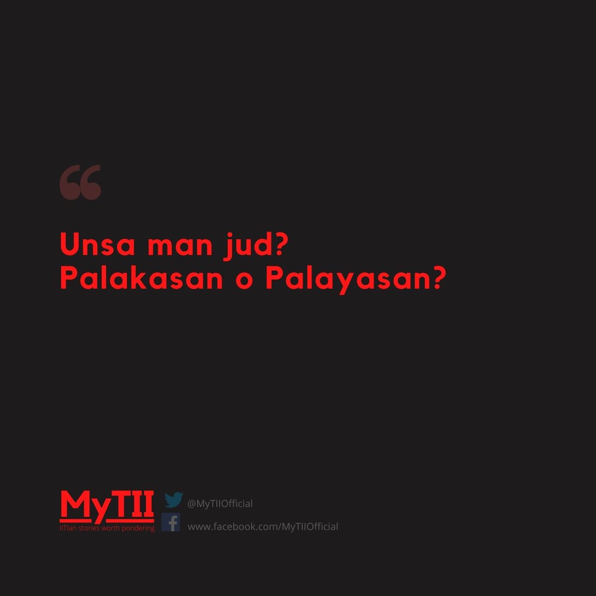 MyTIIOfficial's tweet photo. Nag-unsa man mo aning panahuna?

Share us your stories and confessions anonymously at https://t.co/78jBVxeW8D. https://t.co/UoqR5OANZN