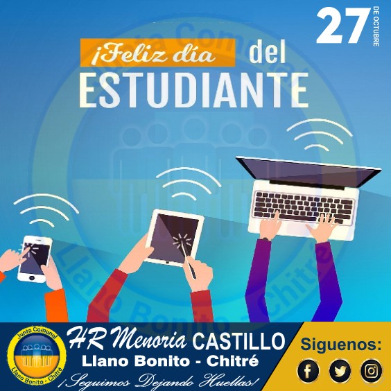 El H. R. <a href="/menoriacastillo/">HR Jorge Castillo</a> felicita a todos aquellos que invierten su tiempo en sus estudios en estos momentos difíciles, dan muestra de su dedicación y esfuerzo para continuar formándose en una nueva modalidad,

Estamos orgullosos de ustedes.

¡FELIZ DÍA DEL ESTUDIANTE!🖥️📱📚✏️