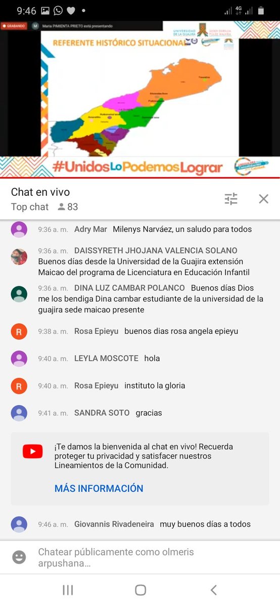Olmeris4's tweet photo. Muy enriquecedor la práctica 
Sobre la educación wayuu en diferentes partes de la alta Guajira 
#llColoquioInvestigaciónEducativa
#ContextosMulticulturales
@Inectic 
@Unilaguajira
@jaroldiazc https://t.co/a3zKzBbbfA