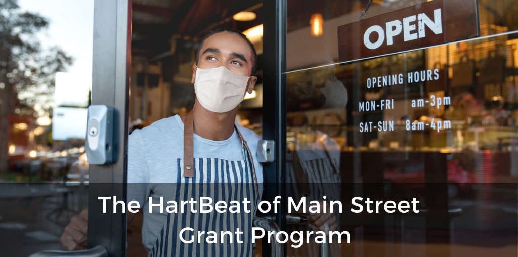 The HartBeat of Main Street Grant Program supports small businesses in the next phase of reopening. Apply by 10/29: https://t.co/HwJOcQPFcQ #WeAreMainStreet #NMEcon #AllTogetherNM #ProtectNM #NMMainStreet https://t.co/IZRkFJ1nPU