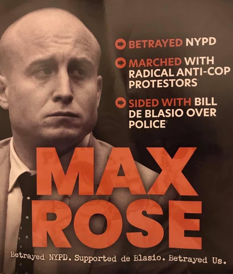 Nflynn72's tweet photo. @JustinBrannan @MaxRose4NY #SellOutMax sold his political soul to #BayRidge progressives like @JustinBrannan sharing an office with him & supported his vote to defund the #NYPD . The weasel Rose turned his back on the #NYPD marching w/ BLM& Antifa demonizing & demoralizing the NYPD. #NY11 #StatenIsland https://t.co/Sl3Yrjkf2R