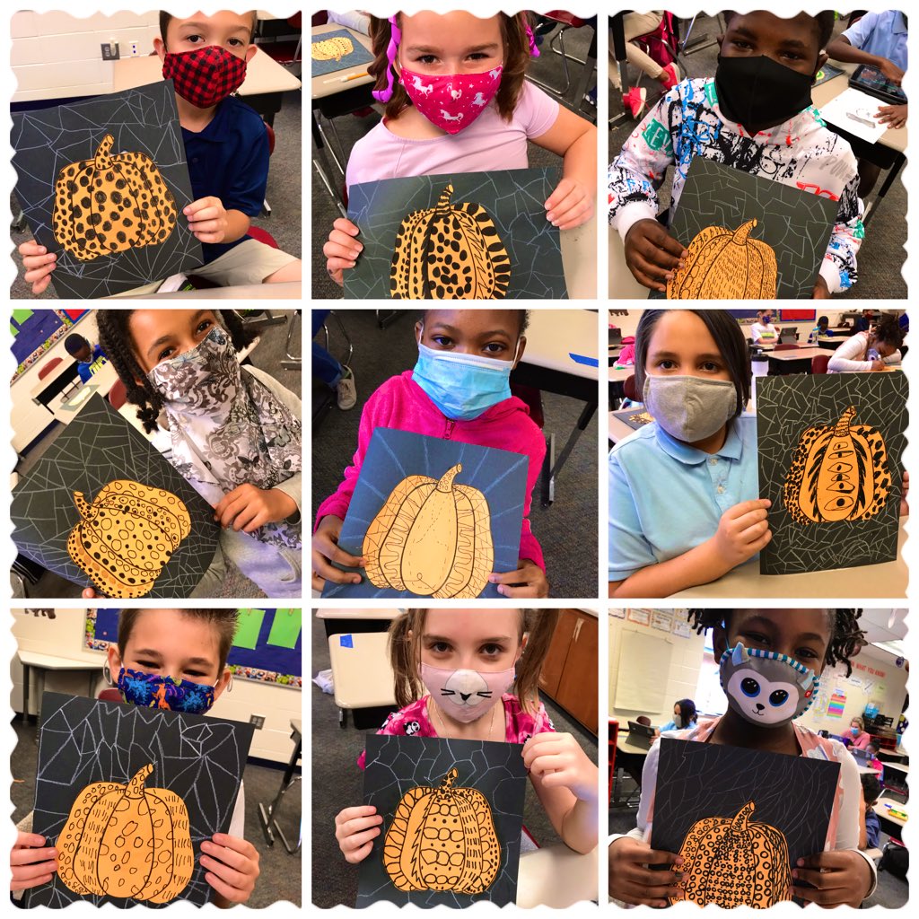 kdurrence_tce's tweet photo. We completed our Yayoi Kusama pumpkin designs today!🎃 #TCEistheplacetobe #polkadots #linedesigns @LibertyCoSchool @Tigers_TCE https://t.co/YI1hExOt0m