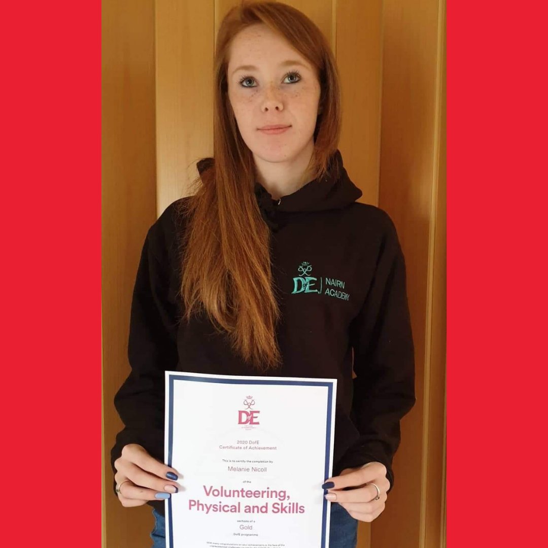 @dofe_nairn Gold ASN pupil, Melanie, who delivered prescriptions to vulnerable members of her community during COVID-19 found doing her #DofE has developed her confidence. It also helped with her mental health as it was ‘nice to help people’. Well done! #DofEWithADifference