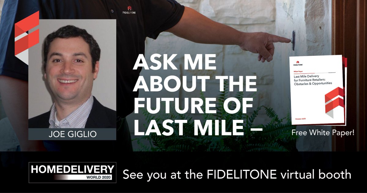 Stop by our #HDW virtual booth to get your FREE guide: Last Mile Delivery for Furniture Retailers: Obstacles &amp; Opportunites.

We polled 50+ retailers to reveal actionable insights. Register for free to get your copy: terrapinn.com/conference/hom…
#homedeliveryworld <a href="/HomeDeliveryUSA/">Home Delivery World USA</a>