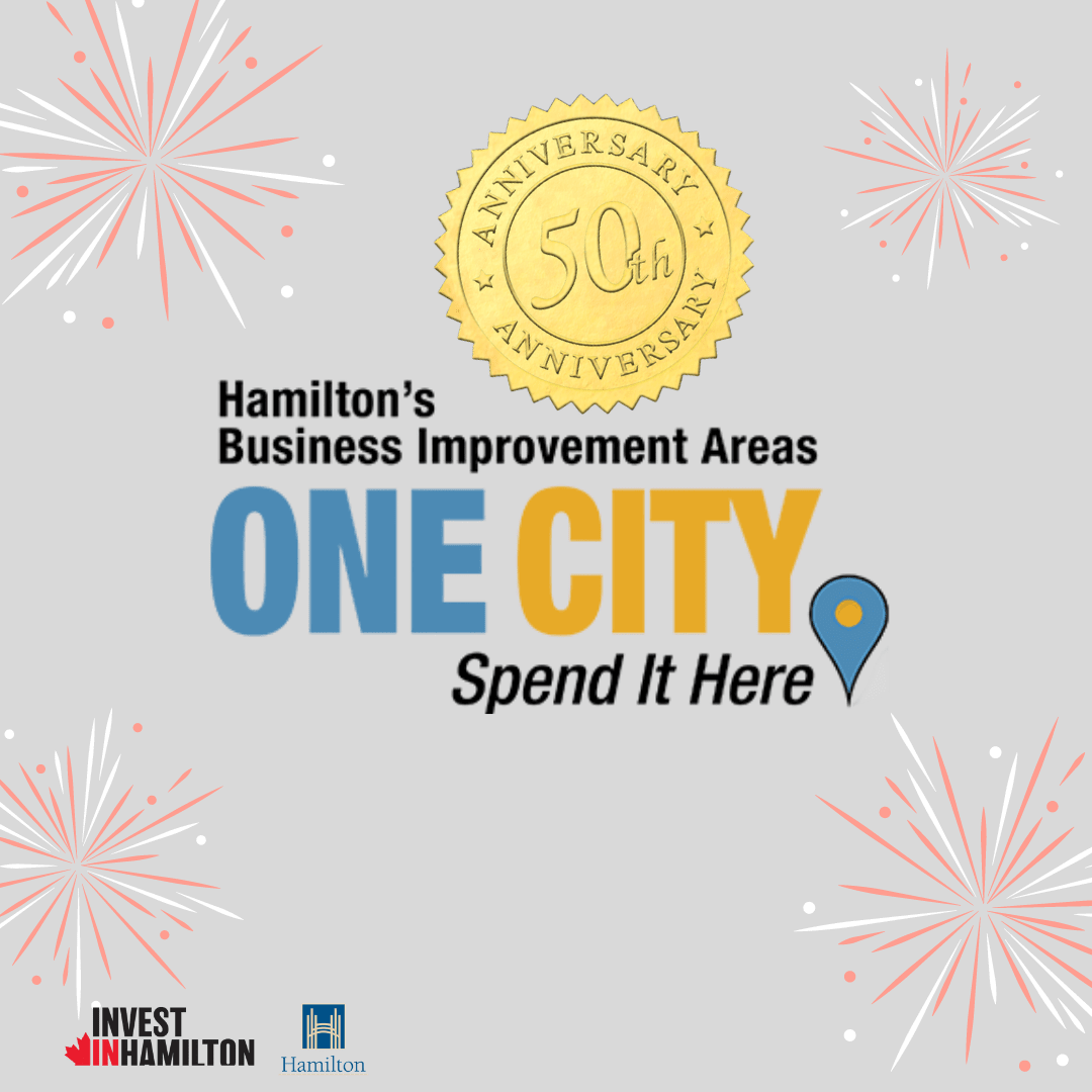 hamiltonecdev's tweet photo. Did you know that #Hamont is home to 13 Business Improvement Areas? Collectively they help generate over 25,000 jobs for our community! This year, we’re celebrating them and their 50th Anniversary! Get out and support your #local #smallbusiness today! #spendithere https://t.co/mrVoWrpLvl