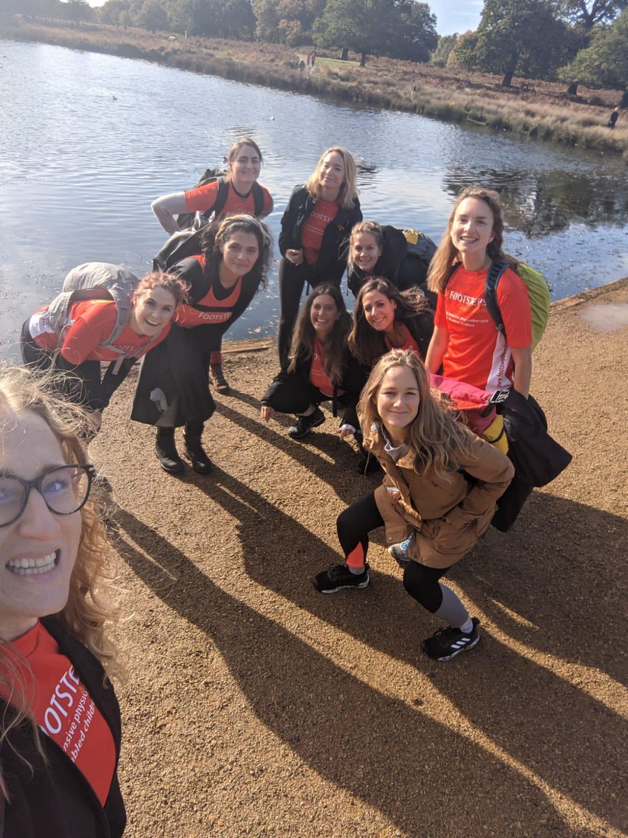 FootstepsF's tweet photo. A team of supporters braved the weather this weekend to take part in #AMillionStepsforFootsteps and took on the Capital Ring Walk while raising funds for disabled kids ๐ฅณ๐ฅณ๐ฅณ https://t.co/nfoQJV2lvA