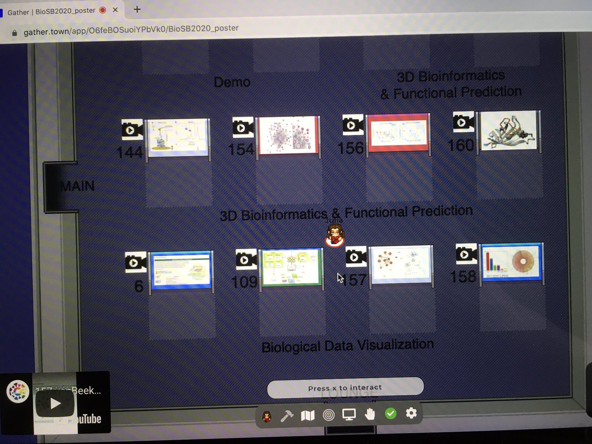 JuliaDrylewicz's tweet photo. I might be a bit #nerdy but assisting the virtual conference #BioSB20 is really fun with this arcade style meeting places and poster session! Congratulations to the organizing and program committees ! #bioinformatics #onlineconference @BioSB_nl https://t.co/1prfu6NZWT