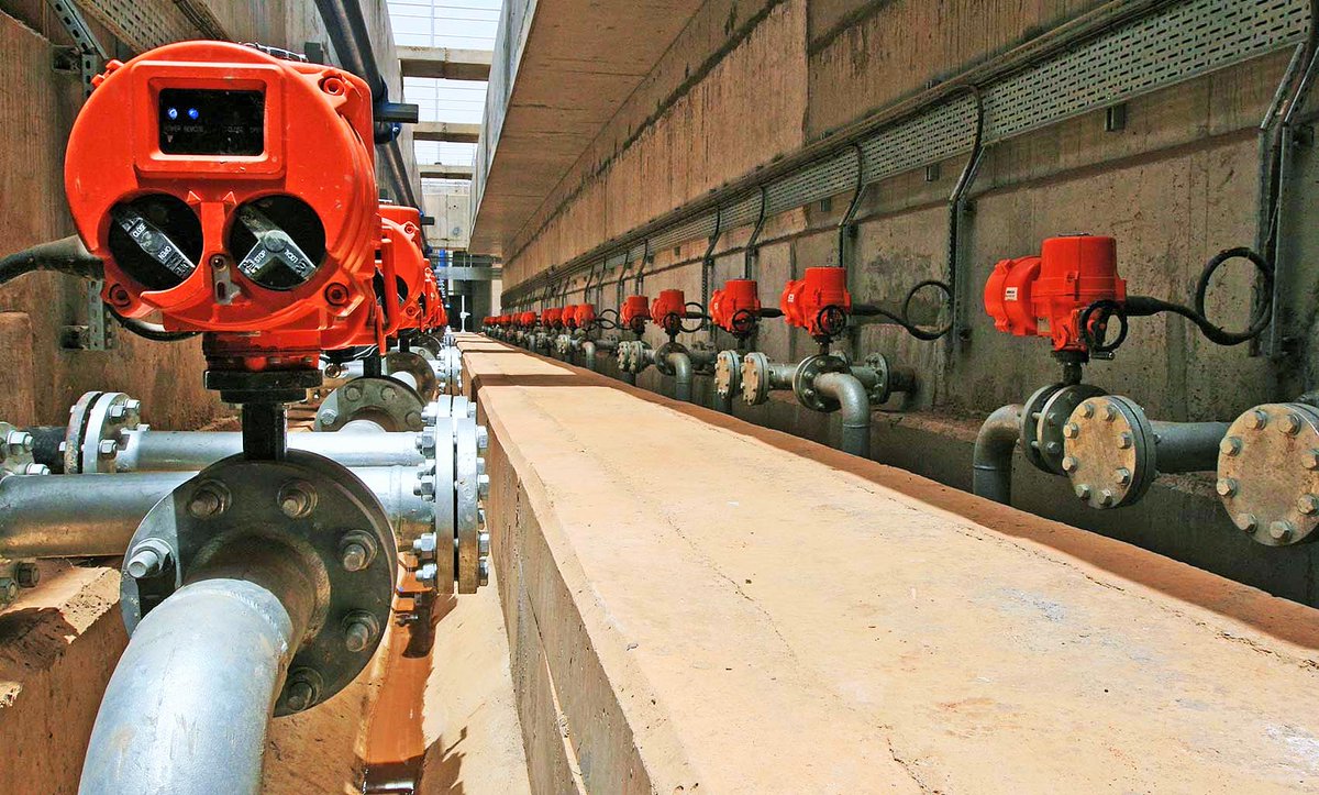 BiwaterTweets's tweet photo. #WaterInspiration: The Omdurman Water Treatment Plant in Sudan. The filter gallery, clarifier desludge valves and high level pumping station were all installed by #Biwater as part of its design and construction project to provide a turnkey #watertreatment plant to serve Omdurman. https://t.co/NyWb1N2EiU