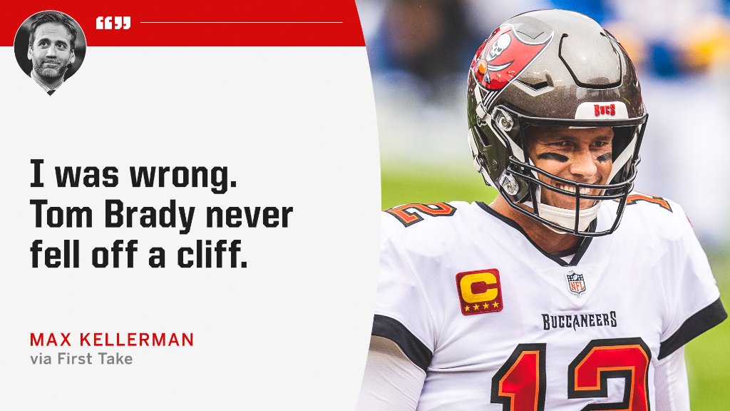espn's tweet image. .@maxkellerman is making the apology to Tom Brady official 😲 

(via @FirstTake)
