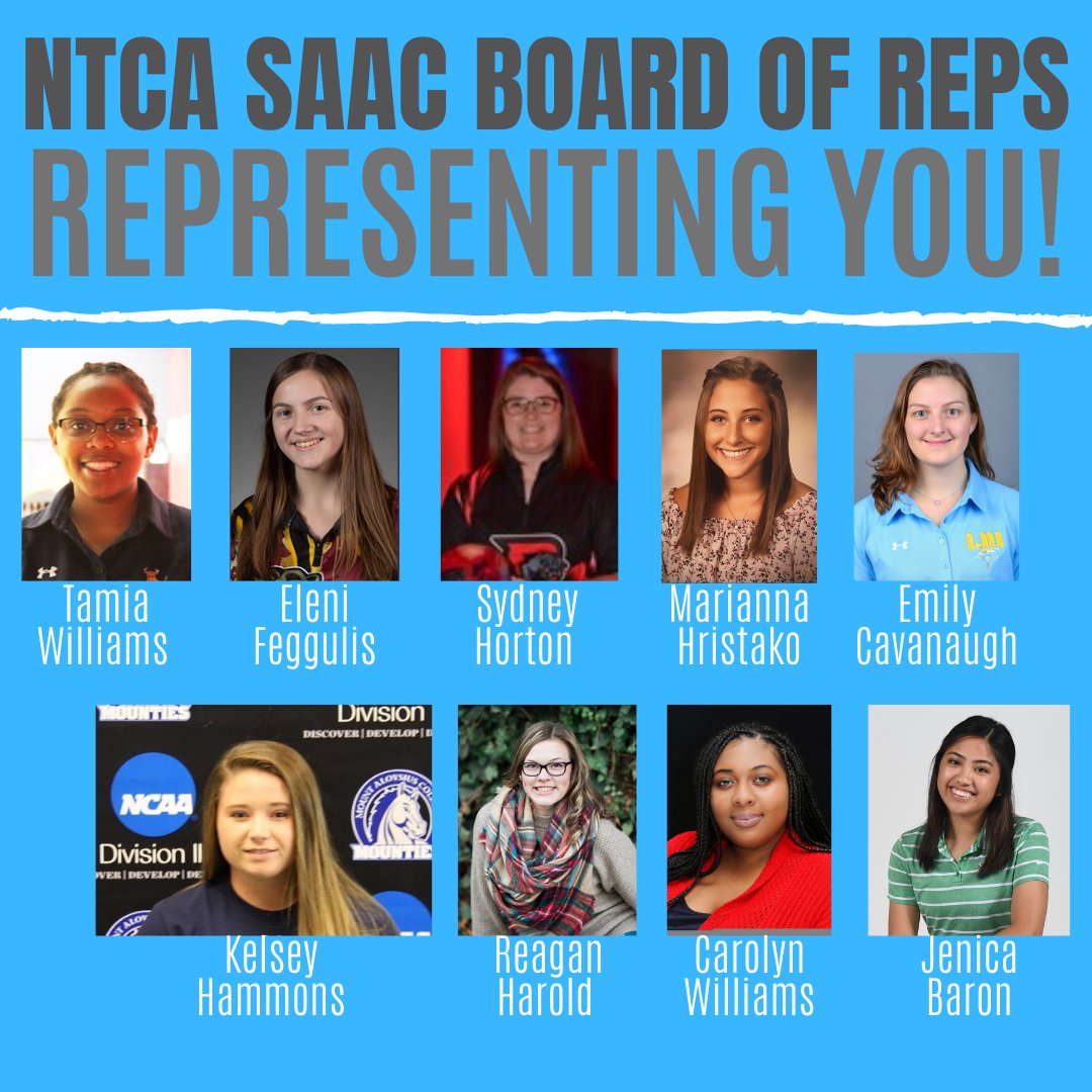 The NTCA is hosting an NCAA Bowling Student-Athlete Advisory Committee (SAAC) meeting and ~ALL~ NCAA Bowling Athletes are invited!

📅:  November 9, 2020
⏰:  7-8 PM EST
💻:  Zoom info will be provided by your coaches

See you there!