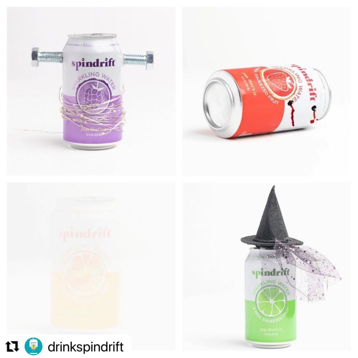 ZHpackaging's tweet photo. Join in the Spooky Spindrift fun! Turn your cans into Halloween characters and decorations. Be sure to tag @drinkspindrift in your creations for a chance to win free Spindrift! HalloweenFun #canindustry #beverages #cans #packaging https://t.co/9f64cLiuKM