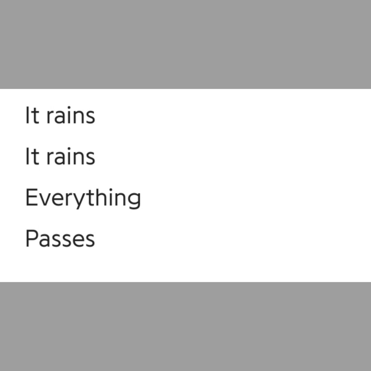 Rather continuous n extended way like the first word continuing into the next, he perhaps applied the same idea: ending of this track fading or transitioning into the beginning of the final track until the album ends, just like the word- 'everythingoes' n pain, do reach an end